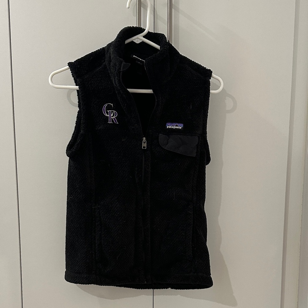 Patagonia Colorado Rockies Black Fleece Vest